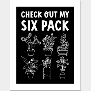 Check Out My Six Pack Plant Funny Fitness Quote Posters and Art